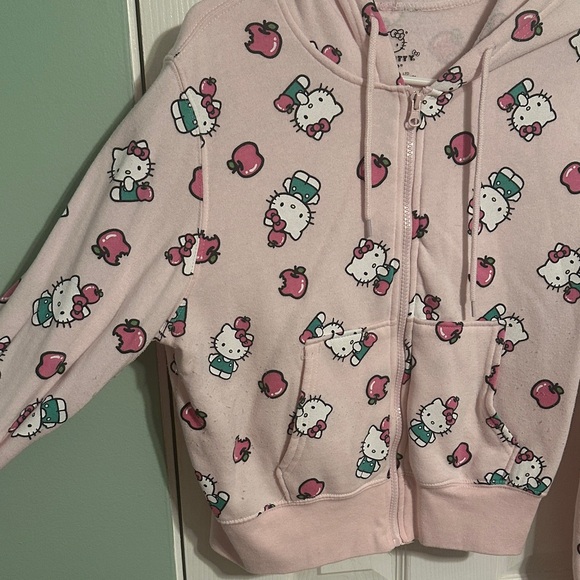 Hello Kitty Pink Patterned Hoodie - Picture 3 of 4